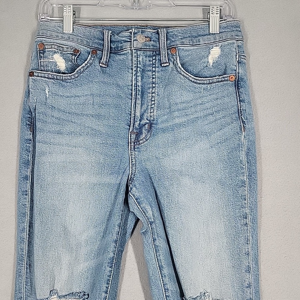 Madewell The Perfect Vintage Jeans Women's 26 Blue Denim Distressed Straight Cas - Picture 2 of 15